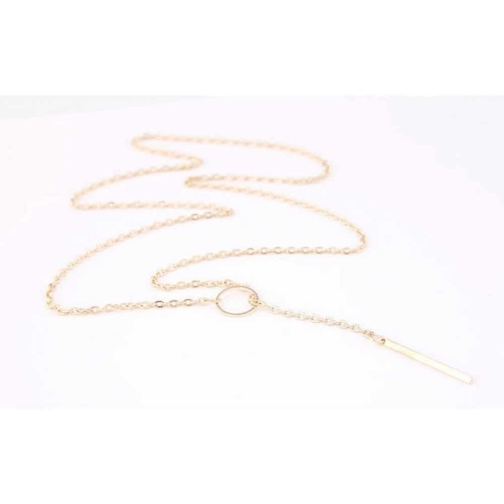 Eternity Bar Lariat Necklace - Picture 2 of 3